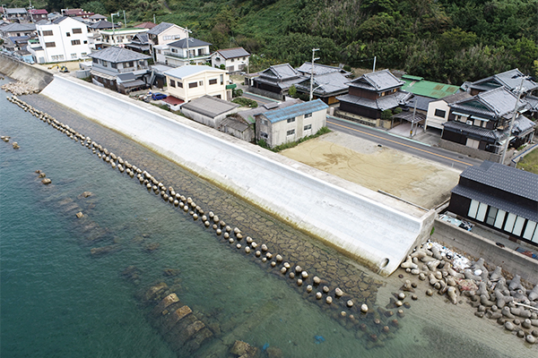 一宮海岸　淡路市撫２工区護岸補強工事（その１）